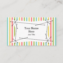 Dazzle Stripe Classic Plaque carte de visite