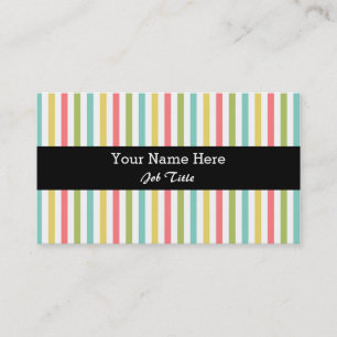 Dazzle Stripe Classic Visitenkarte schwarz