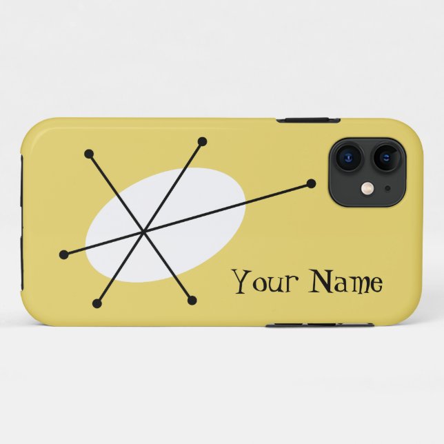 Dazzle Yellow "Your Name" iPhone Gehäuse Case-Mate iPhone Hülle (Rückseite (Horizontal))