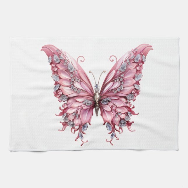 Dazzled Butterfly Geschirrtuch (Horizontal)