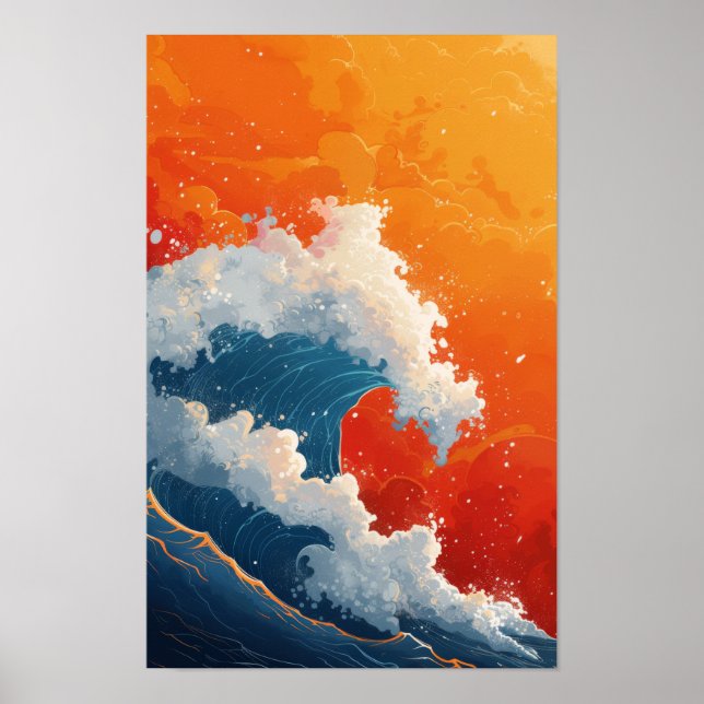 Dazzling 2D Vector Semi-Realism Wallpaper in Pop A Poster (Vorne)