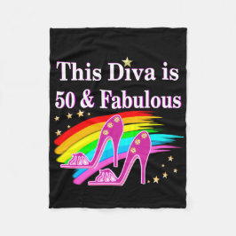 DAZZLING 50. FLEECEDECKE