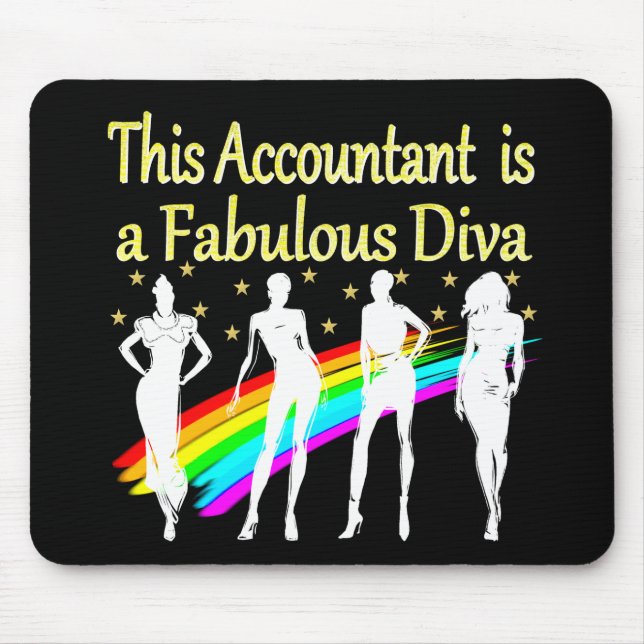 DAZZLING ACCOUNTANT DIVA DESIGN MOUSEPAD (Vorne)