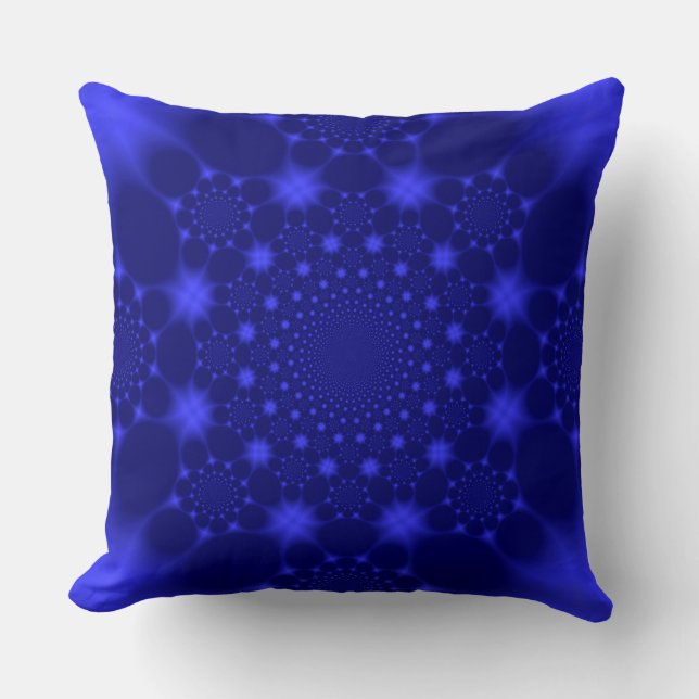 Dazzling Blue Throw Kissen (Vorderseite)