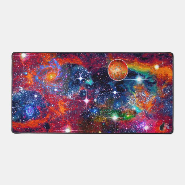 Dazzling Crowded Cosmos Desk Mat Schreibtischunterlage (Vorderseite)