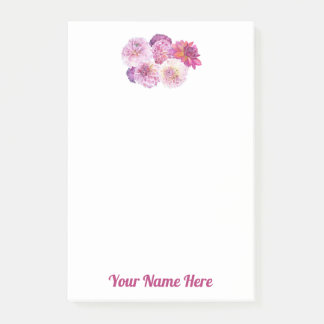 Dazzling Dahlias Notepad Post-it Klebezettel