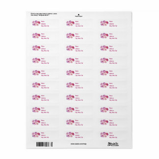 Dazzling Dahlias Return Address Labels