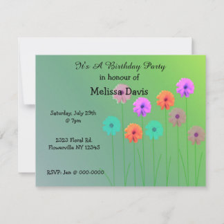 Dazzling Daisies Einladung zum Geburtstag