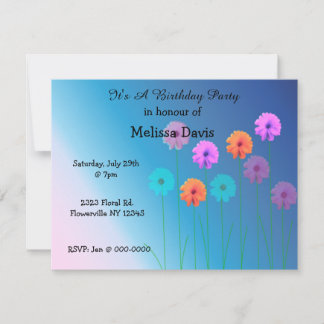 Dazzling Daisies Einladung zum Geburtstag
