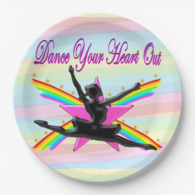 DAZZLING DANCER IHRE HERAUSRAGENDEN PAPIER-TELLER PAPPTELLER (Vorderseite)