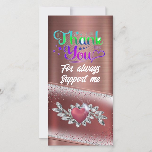 "Dazzling danke" Dankeskarte (Vorderseite)