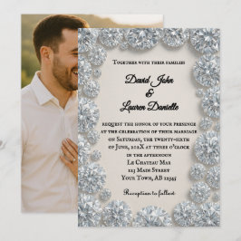 Dazzling Diamond Foto Hochzeitseinladung Einladung