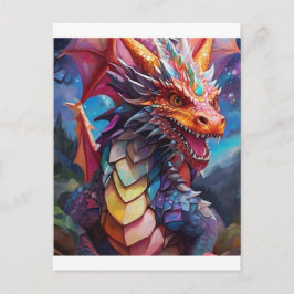 Dazzling Dragon Postkarte