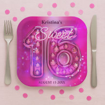 Dazzling Fuchsia Juwelen Sweet Sixteen Meilenstein