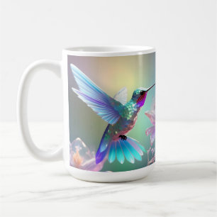 Dazzling Fusion: Regenbogenglas Hummingbird, Kaffeetasse