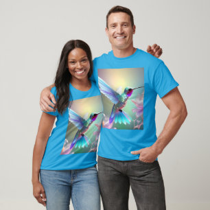 Dazzling Fusion: Regenbogenglas Hummingbird, T-Shirt