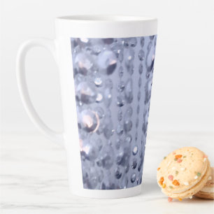 Dazzling Glittery Blue Beads Milchtasse