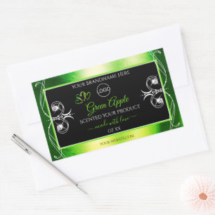 Dazzling Green Black Produit Étiquette Bijoux Logo