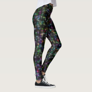 Dazzling Multicolor Stars Leggings