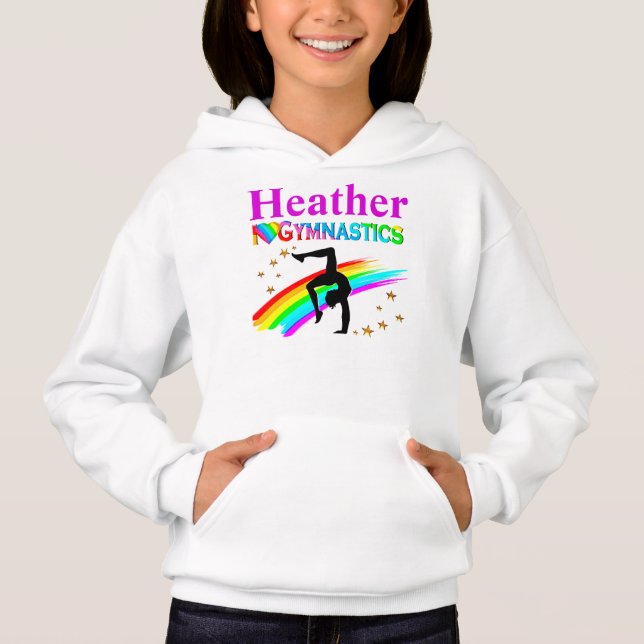 DAZZLING PERSONALISIERT I LIEBE GYMNASTICS HOODIE (Vorderseite)