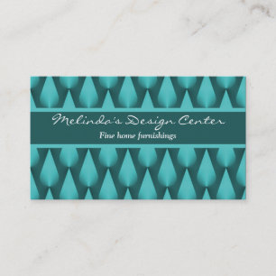 Dazzling Raindrops Business Card, lebendige Aquama Visitenkarte