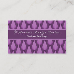 Dazzling Raindrops Business Card, perfekt pflücken Visitenkarte