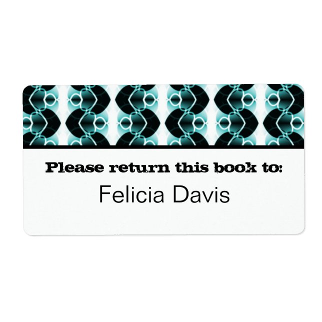 Dazzling Retro Bookplate Labels (Vorne)