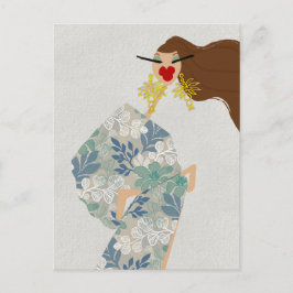 Dazzling Style Glam Fashion Art Postcard Postkarte