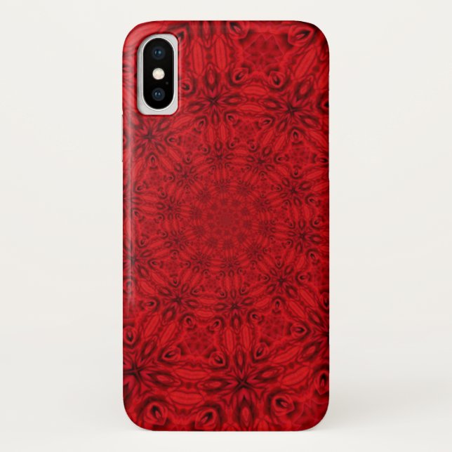 Dazzling Swirling Red Pattern Case-Mate iPhone Hülle (Rückseite)