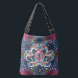 Dazzling Zen Lotus Tragetaschen Mit Langen Trägern<br><div class="desc">In a stellar kaleidoscope the spirit of the Zen Lotus centers its energy. Center your energy and become as one with this cosmic tote of the new age. Pack your bag with your mat and block and blanket and head for the ashram to do your practice. Perfect for all your...</div>