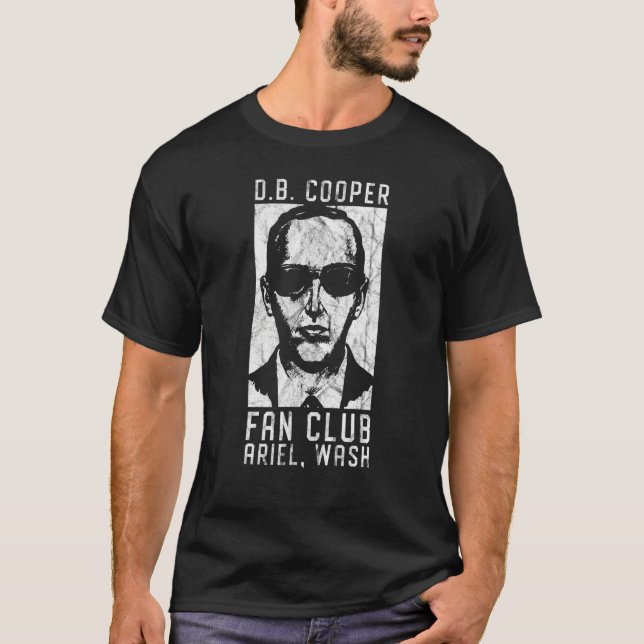 Db Cooper Fan Club 1971 Skyjacking Heist T-Shirt (Vorderseite)
