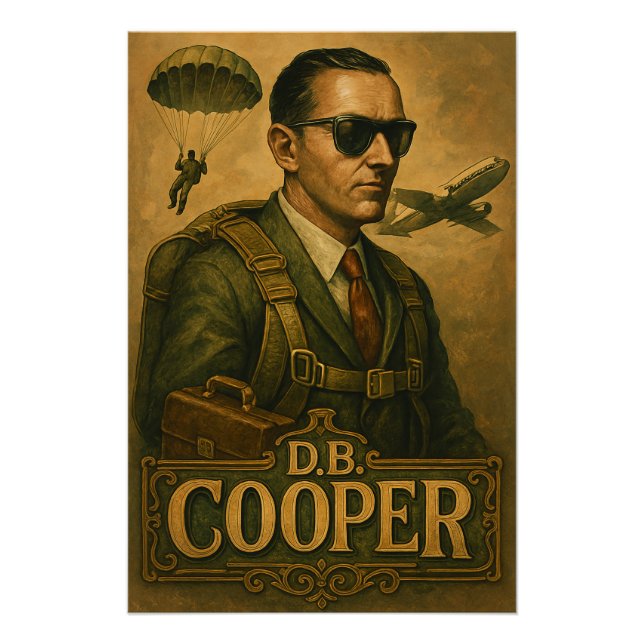 DB Cooper Poster (Vorderseite)