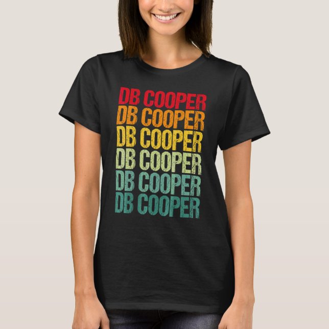 Db Cooper Retro Vintage T-Shirt (Vorderseite)