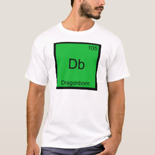 Db - Dragonborn Lustiges Chemie-Element-Symbol-T-S T-Shirt