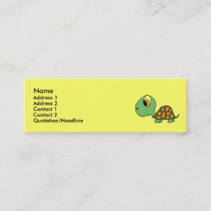 DB, lustige Schildkröte-Visitenkarten Mini Visitenkarte