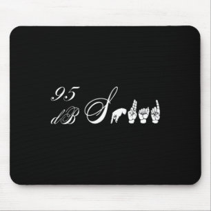 Db Squad Hand Sign Language Hörverlust Bewusstsein Mousepad