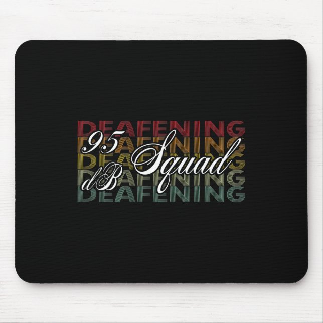 Db Squad Hand Sign Language Hörverlust Bewusstsein Mousepad (Vorne)