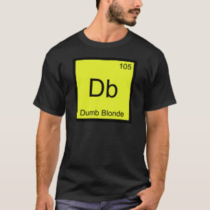 Db - Symbole T-Shirt De L'Élément Chimie À Blonde 