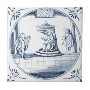 DBT16 Delft biblische Entwurfs-Keramik-Fliese Fliese