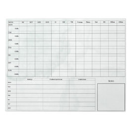 DBT Dairy Card Notepad - 40 Blätter Grüner Marmor Notizblock