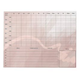 DBT Dairy Card Notepad - 40 Sheets Rose Notizblock