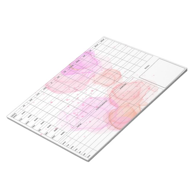 DBT-Diary-Card-Notepad für die Beobachtung der psy Notizblock (angewinkelt)