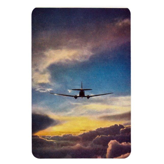 DC-3-Airliner und Einstellung des Sun-Magneten Magnet (Vertikal)