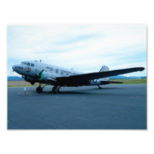 DC-3 Kriegsflugzeug Fotodruck