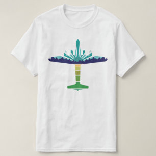 dc 6 Sonnenuntergang des Flugzeugs T-Shirt