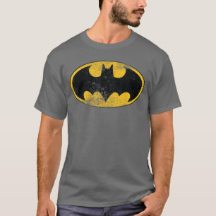 DC Batman Logo Klassisch Abgenutzt T-Shirt