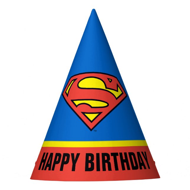 DC-Comic | Superman | Klassisches Logo Partyhütchen (Vorderseite)