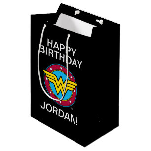 DC-Comic Wonder Woman Circle & Stars Logo Mittlere Geschenktüte