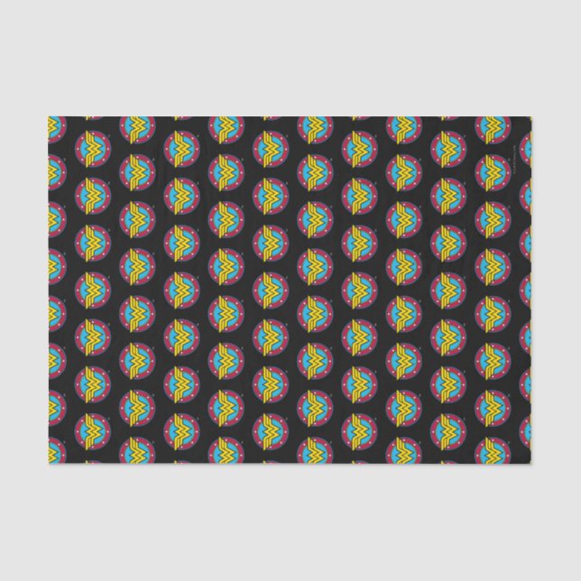 DC-Comic | Wonder Woman Circle & Stars Logo Seidenpapier (Vorderseite)