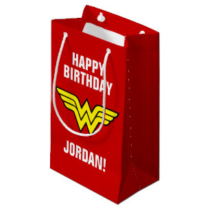 DC-Comic Wonder Woman Logo Happy Birthday Kleine Geschenktüte